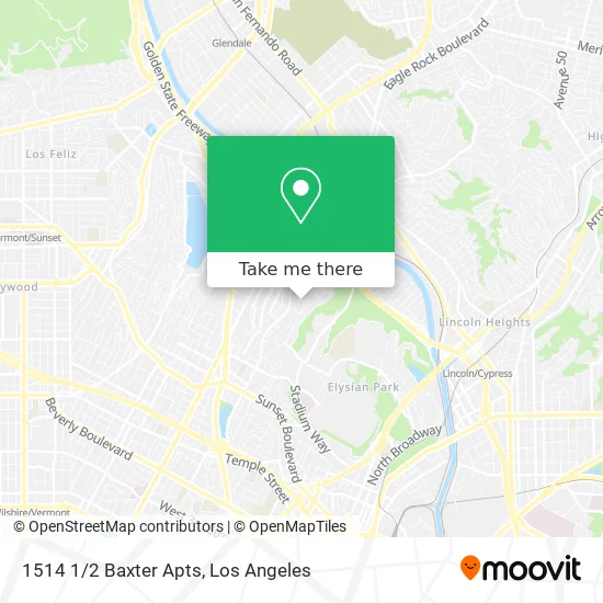 Mapa de 1514 1/2 Baxter Apts