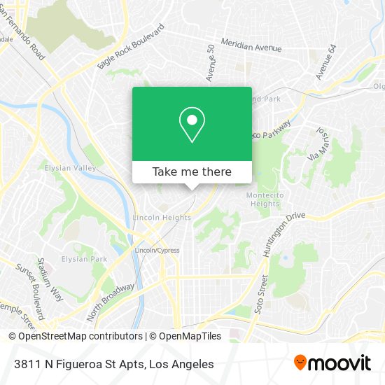 3811 N Figueroa St Apts map