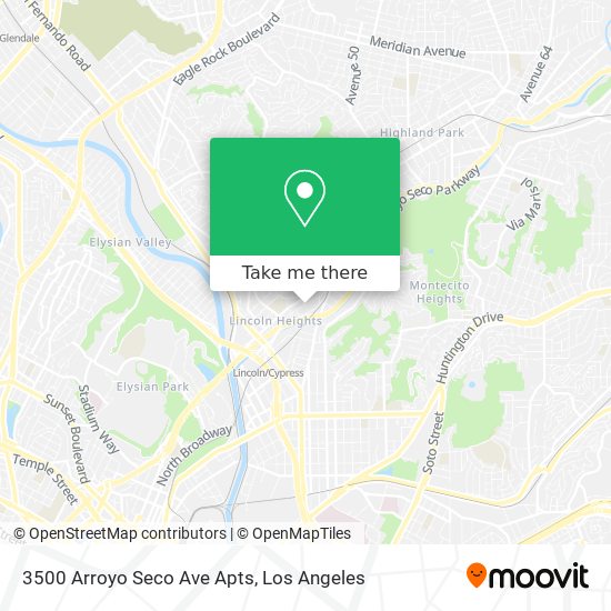 Mapa de 3500 Arroyo Seco Ave Apts