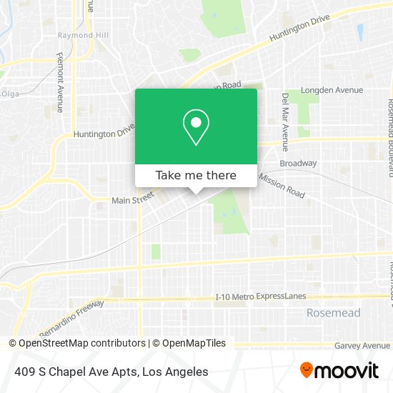 409 S Chapel Ave Apts map