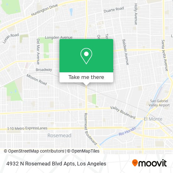 4932 N Rosemead Blvd Apts map