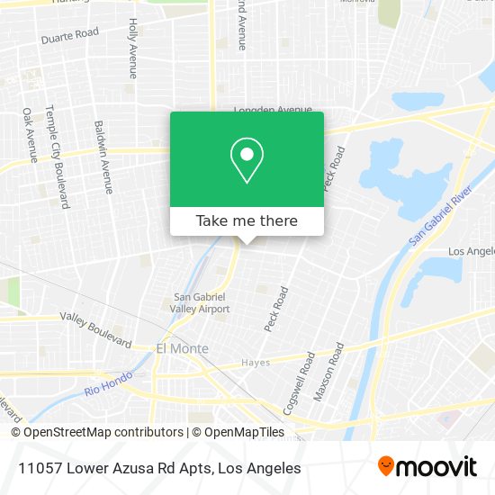 11057 Lower Azusa Rd Apts map