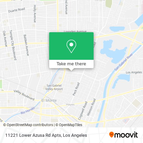 11221 Lower Azusa Rd Apts map