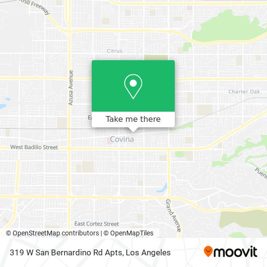 319 W San Bernardino Rd Apts map