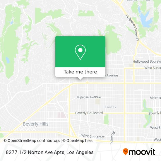 8277 1/2 Norton Ave Apts map