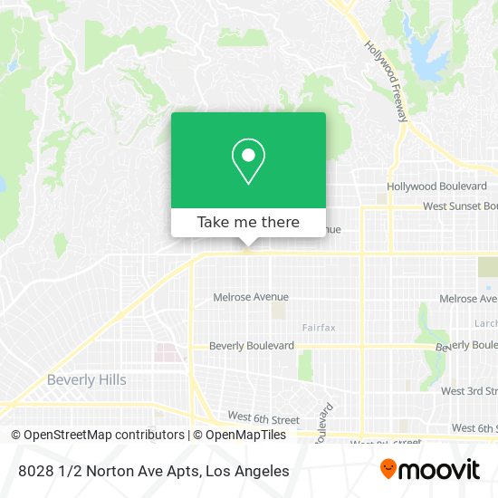 Mapa de 8028 1/2 Norton Ave Apts