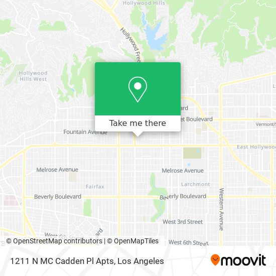 Mapa de 1211 N MC Cadden Pl Apts