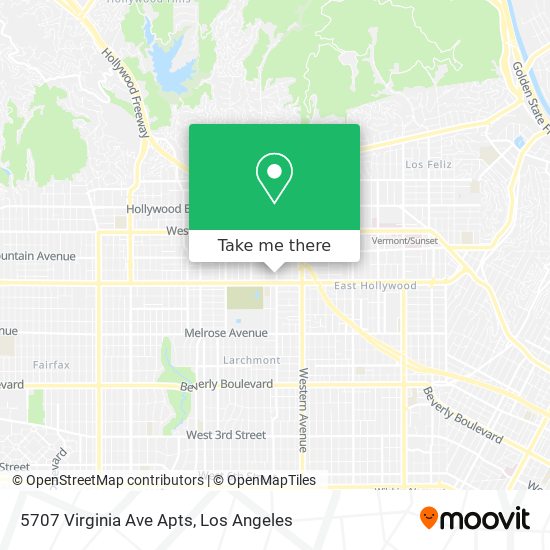 5707 Virginia Ave Apts map