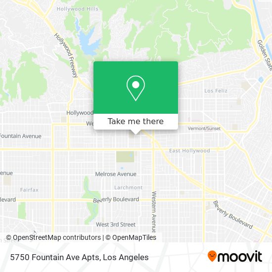 5750 Fountain Ave Apts map