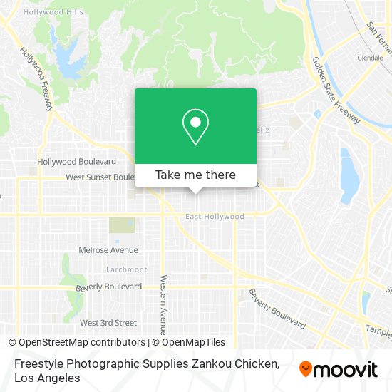 Freestyle Photographic Supplies Zankou Chicken map