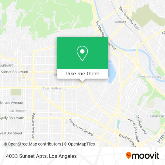 4033 Sunset Apts map