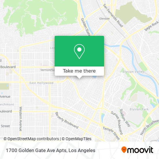 Mapa de 1700 Golden Gate Ave Apts