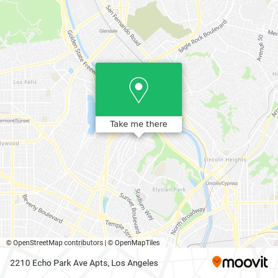 Mapa de 2210 Echo Park Ave Apts