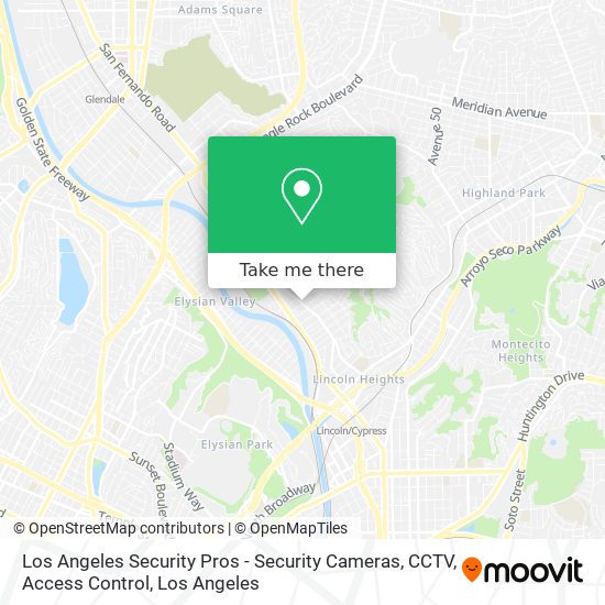 Mapa de Los Angeles Security Pros - Security Cameras, CCTV, Access Control