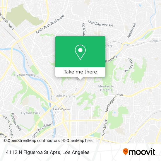 4112 N Figueroa St Apts map