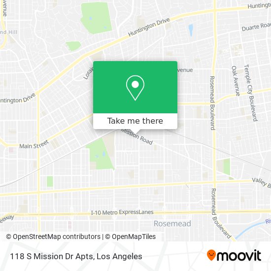 Mapa de 118 S Mission Dr Apts