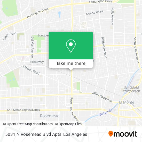 5031 N Rosemead Blvd Apts map