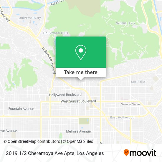 2019 1/2 Cheremoya Ave Apts map