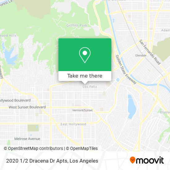 2020 1/2 Dracena Dr Apts map