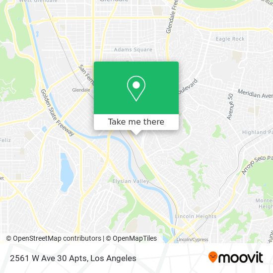 2561 W Ave 30 Apts map