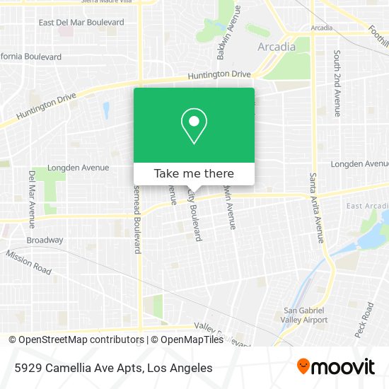 Mapa de 5929 Camellia Ave Apts