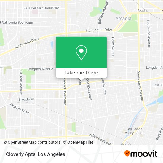 Cloverly Apts map