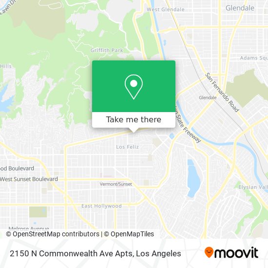 2150 N Commonwealth Ave Apts map