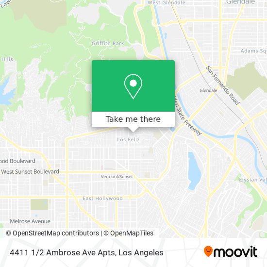 4411 1/2 Ambrose Ave Apts map