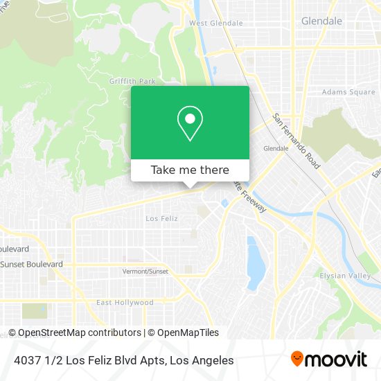 4037 1/2 Los Feliz Blvd Apts map