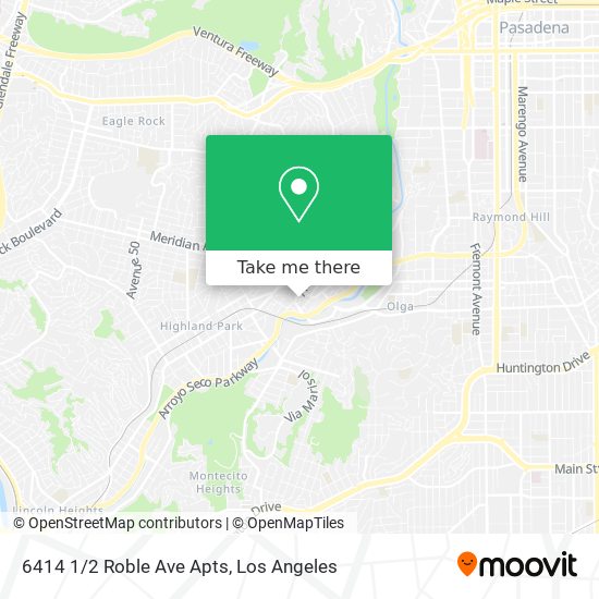 6414 1/2 Roble Ave Apts map