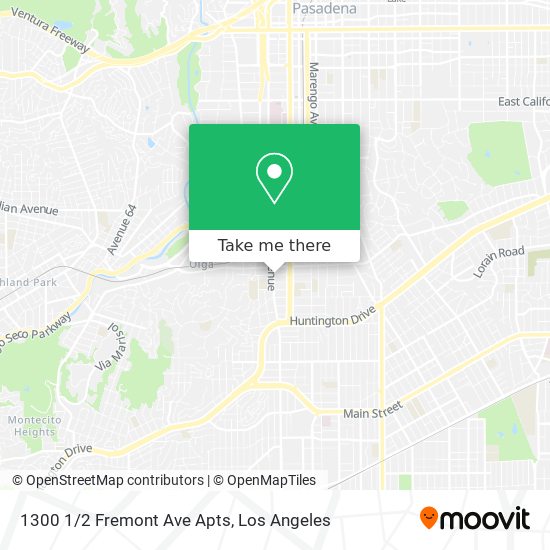 1300 1/2 Fremont Ave Apts map