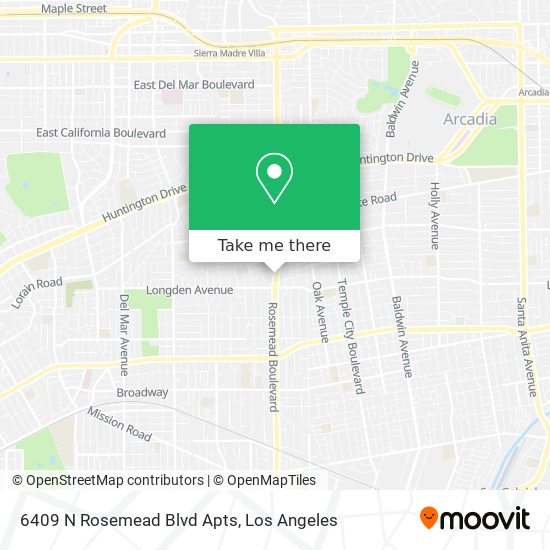 6409 N Rosemead Blvd Apts map