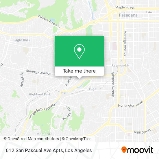 612 San Pascual Ave Apts map