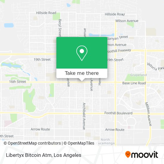 Mapa de Libertyx Bitcoin Atm