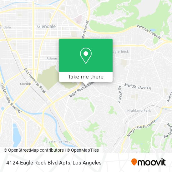 Mapa de 4124 Eagle Rock Blvd Apts