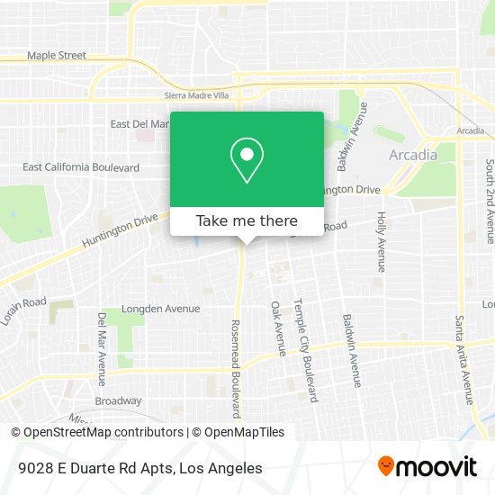 9028 E Duarte Rd Apts map