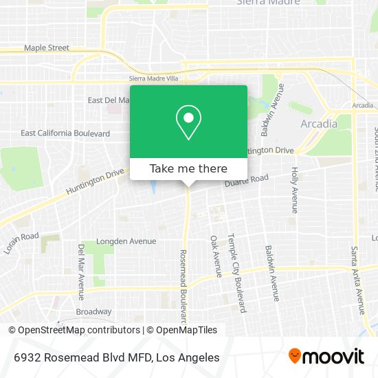 6932 Rosemead Blvd MFD map