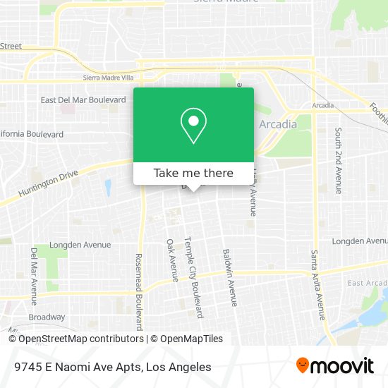 Mapa de 9745 E Naomi Ave Apts