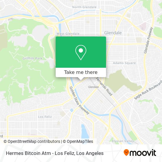 Mapa de Hermes Bitcoin Atm - Los Feliz