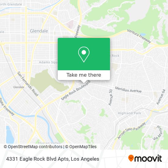 Mapa de 4331 Eagle Rock Blvd Apts