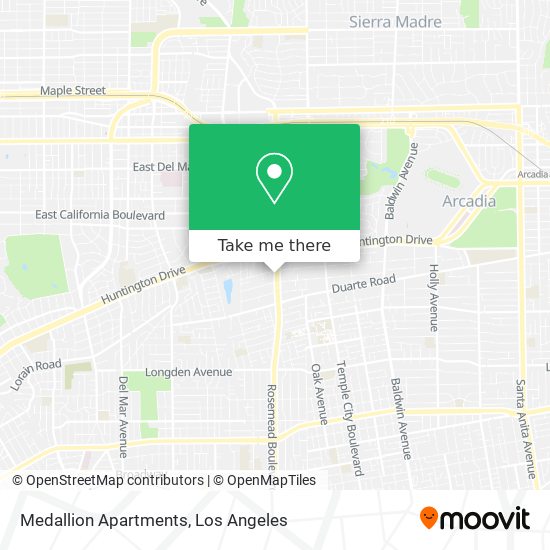 Medallion Apartments map