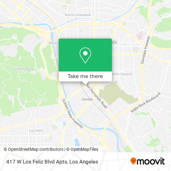 Mapa de 417 W Los Feliz Blvd Apts