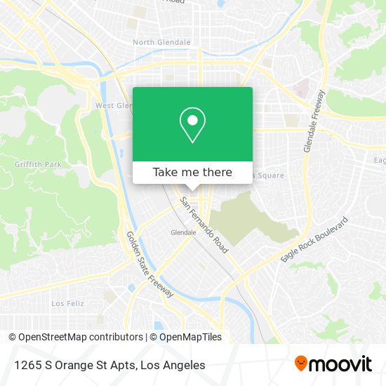 Mapa de 1265 S Orange St Apts