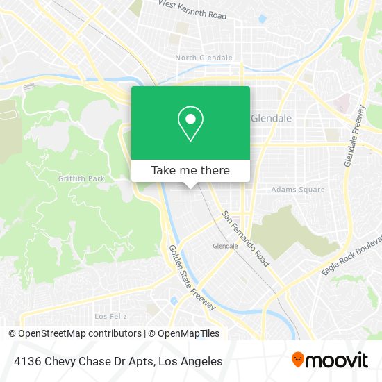 4136 Chevy Chase Dr Apts map