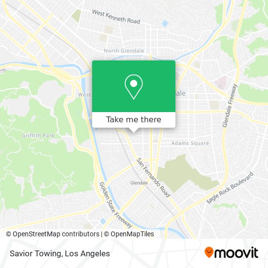 Savior Towing map