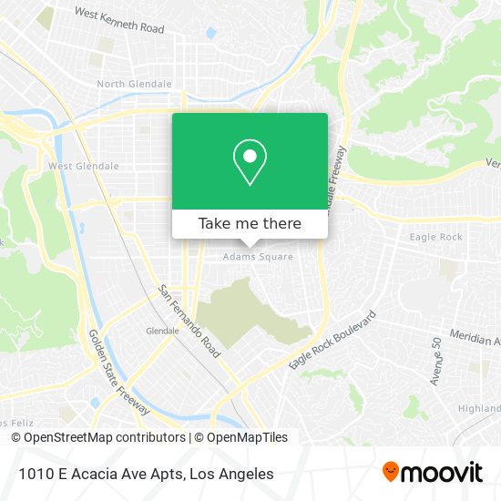 Mapa de 1010 E Acacia Ave Apts