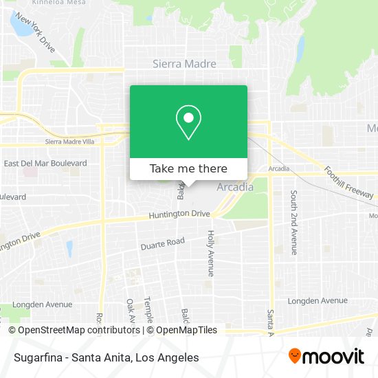 Sugarfina - Santa Anita map