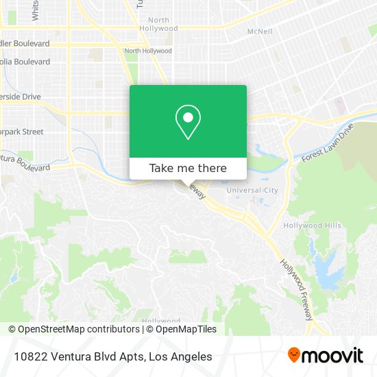 10822 Ventura Blvd Apts map