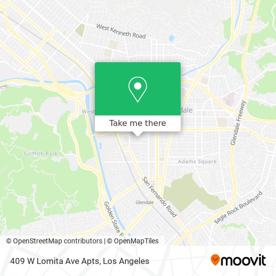 409 W Lomita Ave Apts map