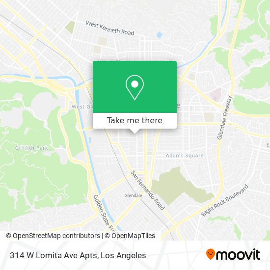 314 W Lomita Ave Apts map